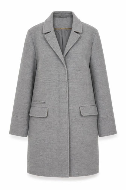 Womens UK Size 8 Topshop Grey Overcoat