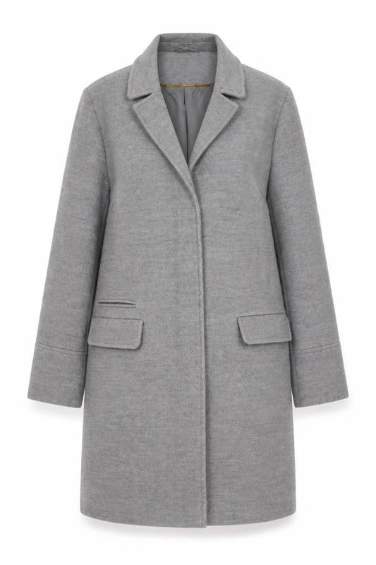 Womens UK Size 8 Topshop Grey Overcoat