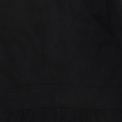 Womens UK Size 14 H&M Black Pea Coat