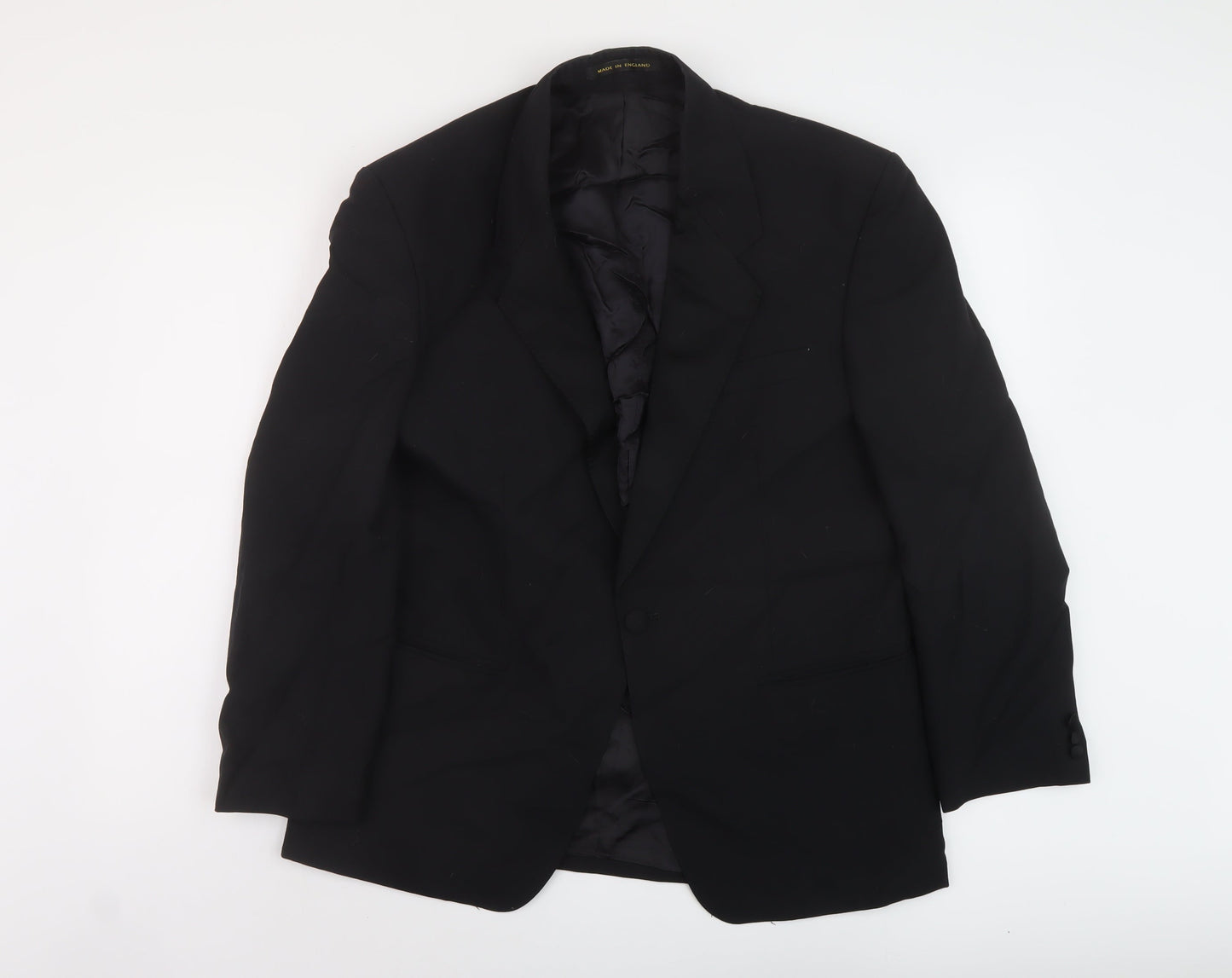 Mens UK Size 42 James Barry Regular Black Suit Jacket
