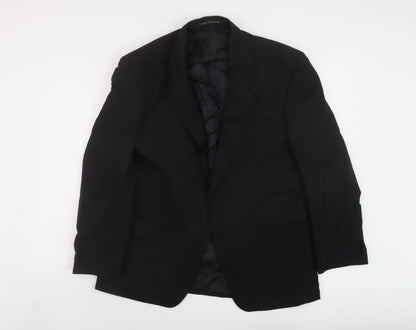 Mens UK Size 42 James Barry Regular Black Suit Jacket
