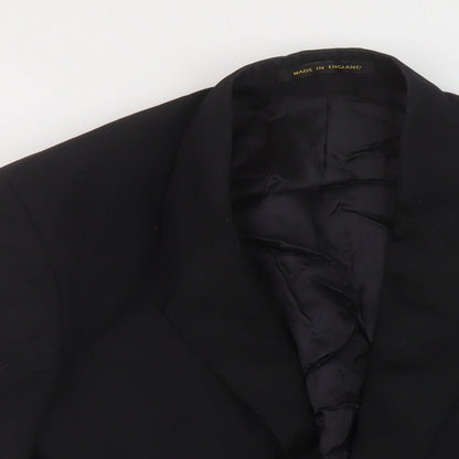 Mens UK Size 42 James Barry Regular Black Suit Jacket
