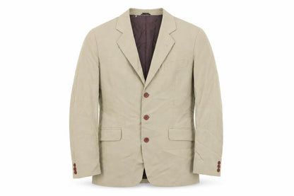 Club Mens Beige Polyester Jacket Suit Jacket Size 38 Regular