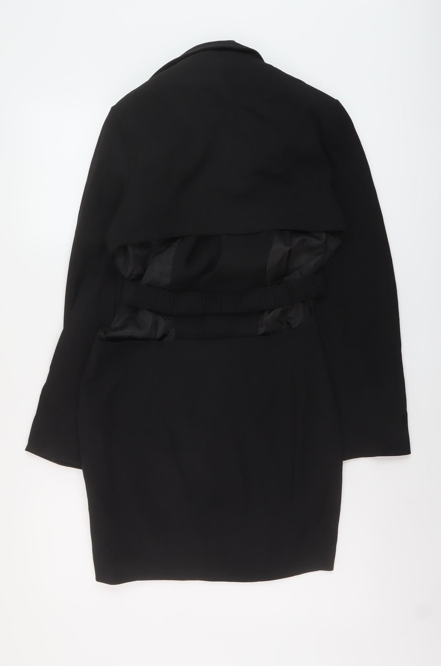 Misspap Womens Black Polyester Sheath Size 10 V-Neck Button
