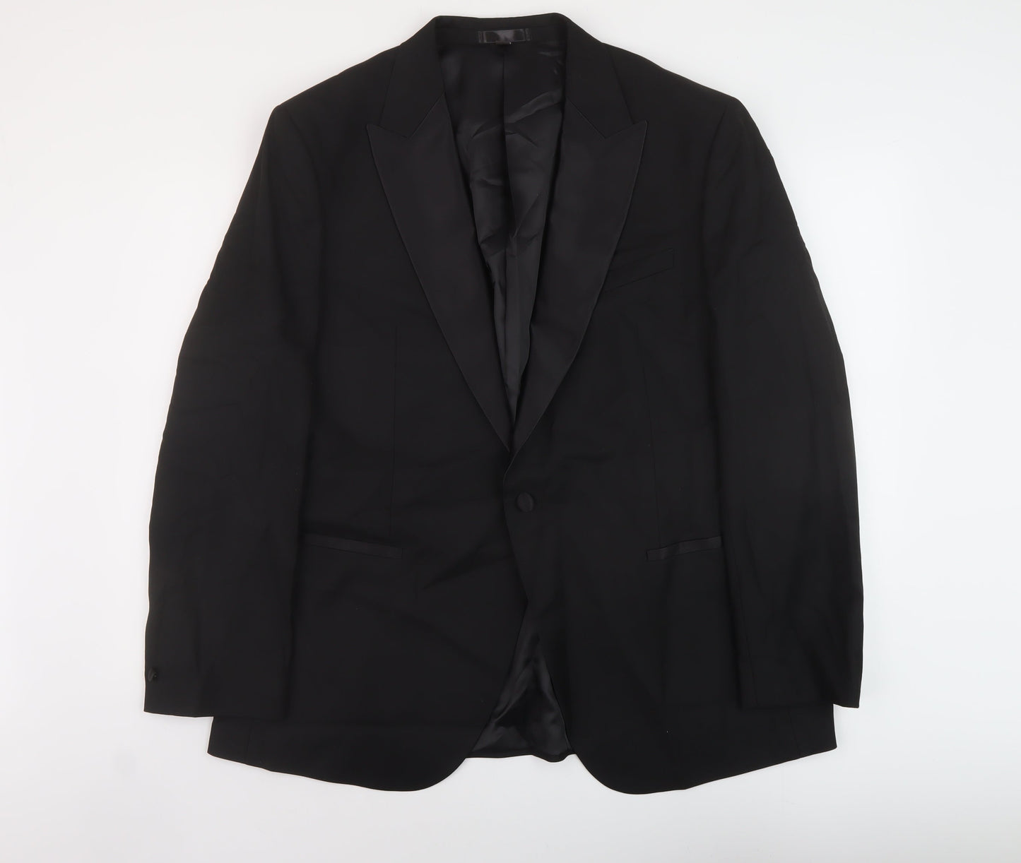 Mens UK Size 46 Marks and Spencer Regular Black Suit Jacket