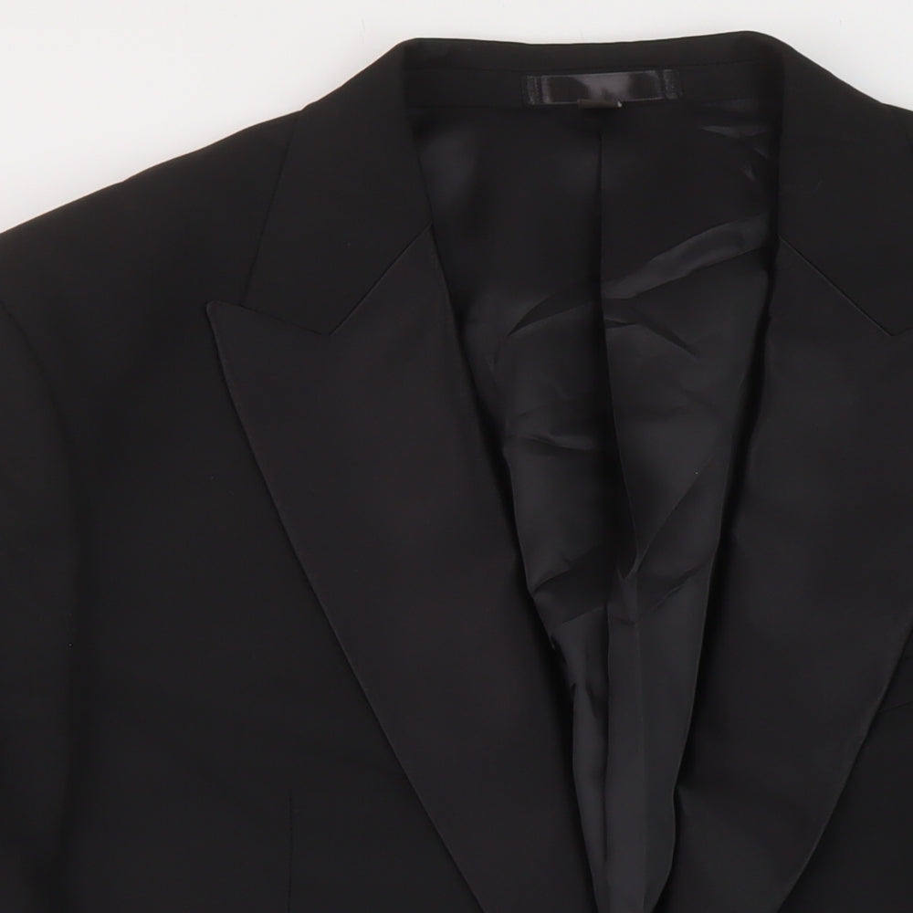 Mens UK Size 46 Marks and Spencer Regular Black Suit Jacket
