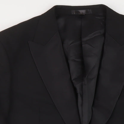Mens UK Size 46 Marks and Spencer Regular Black Suit Jacket