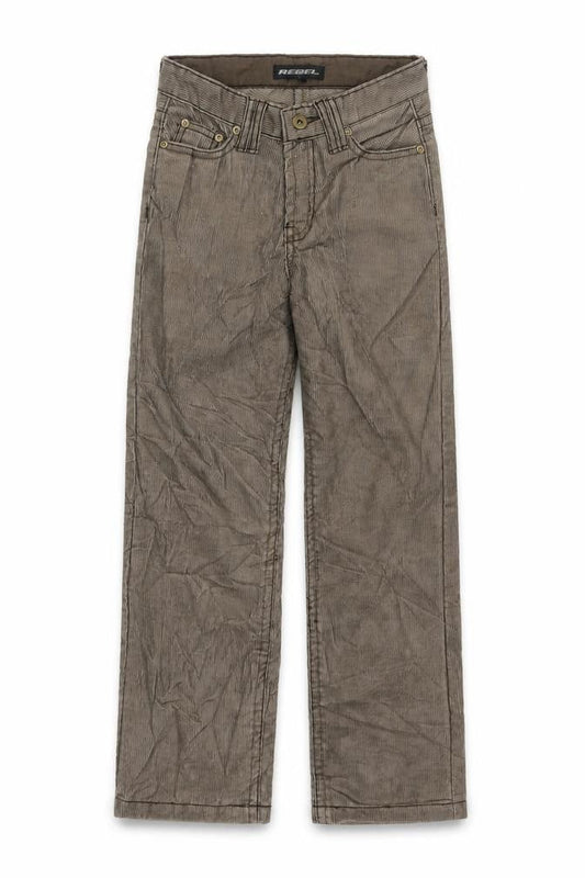 Rebel Boys Brown Cotton Carpenter Trousers Size 8-9 Years L24 in Regular Zip