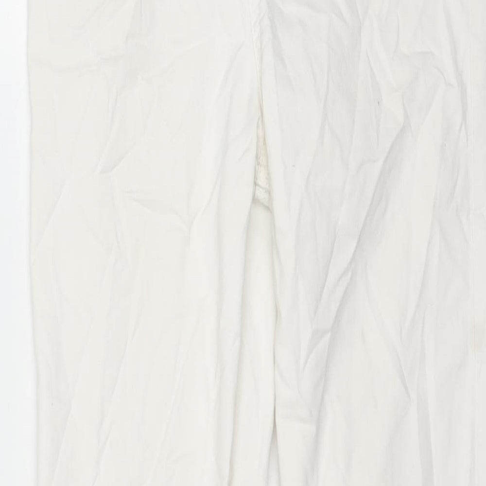 F&F Womens White Cotton Jegging Jeans Size 10 L29 in Regular