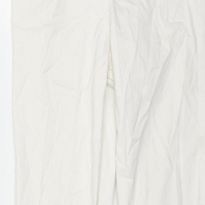 F&F Womens White Cotton Jegging Jeans Size 10 L29 in Regular