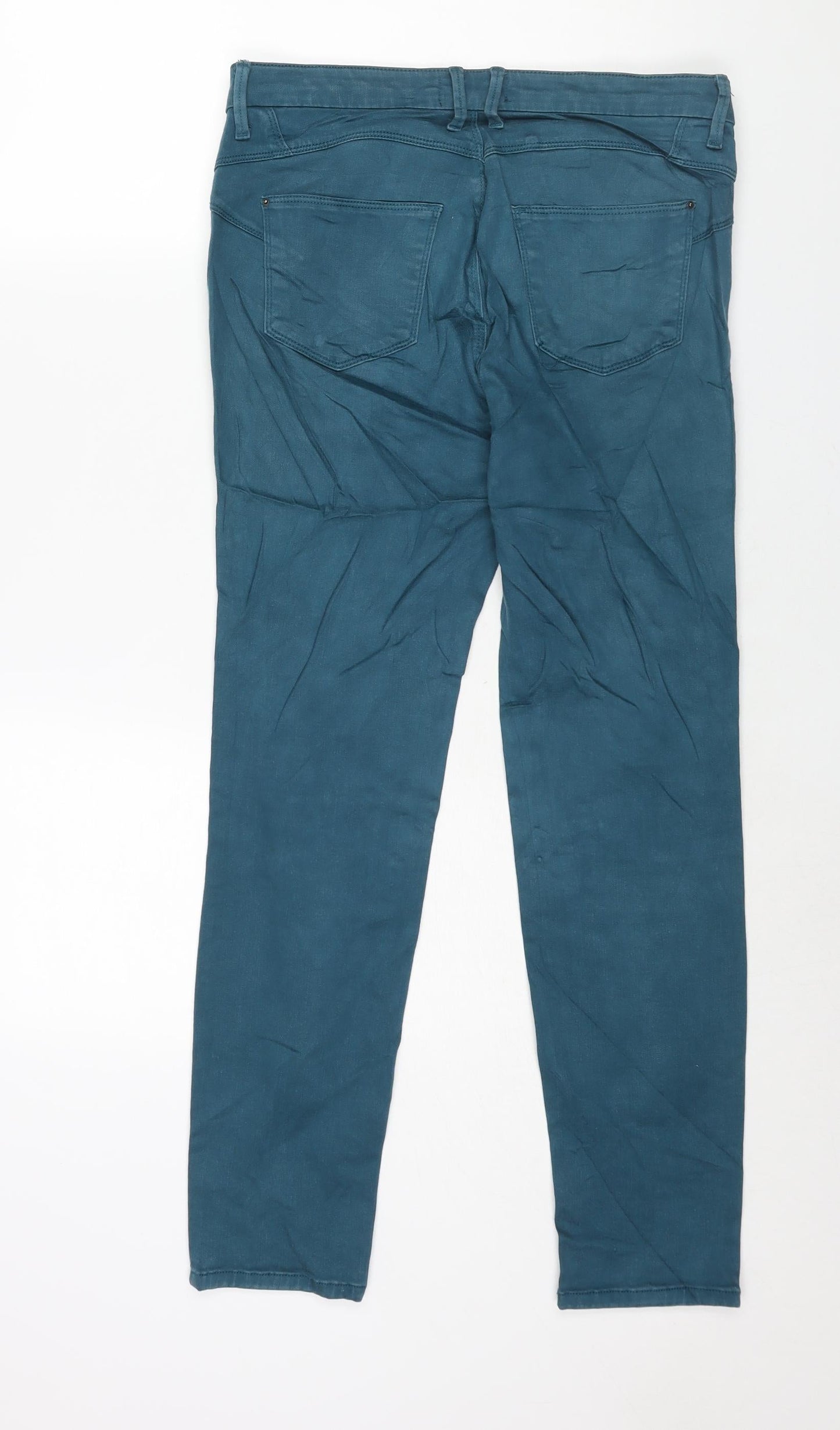 Womens UK Size 12 Marks and Spencer Regular Fit Skinny Blue Jeans