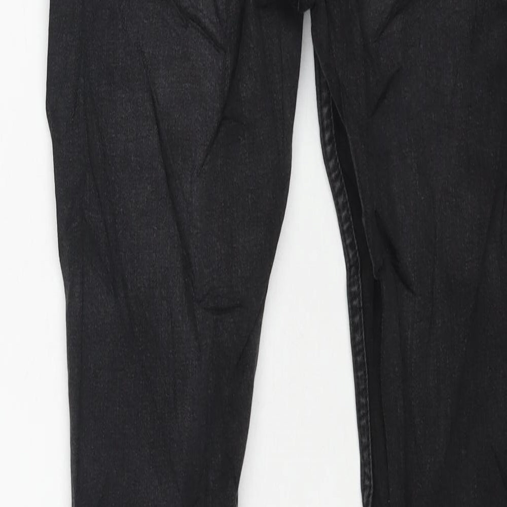 Topshop Womens Black Cotton Skinny Jeans Size 26 in L34 in Regular Zip