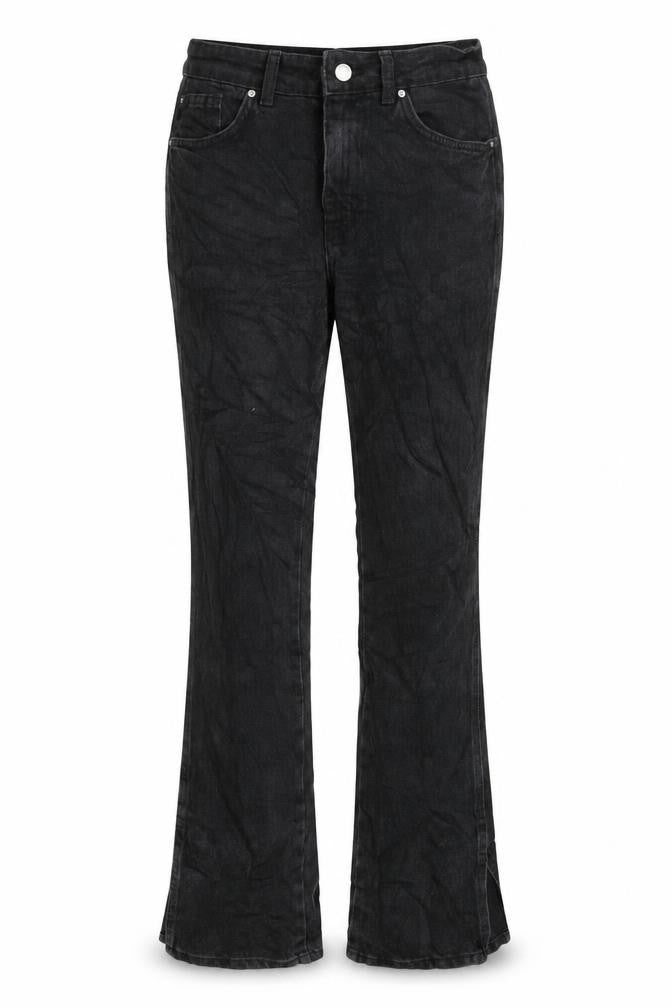 Womens UK Size 10 Denim & Co. Regular Fit Flared Black Jeans