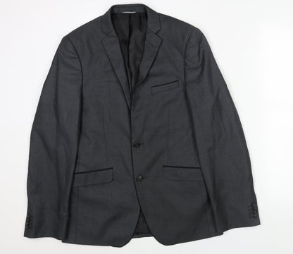 Mens UK Size 36 Burton Regular Grey Suit Jacket
