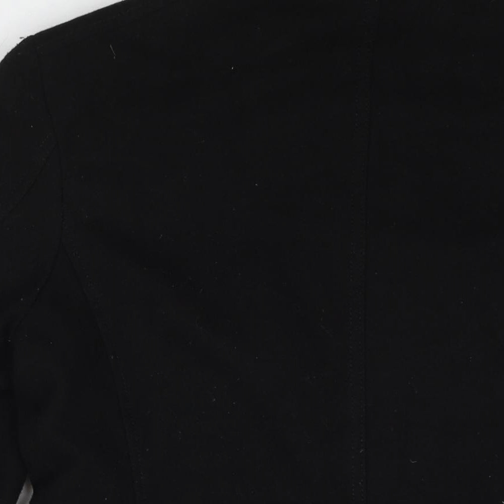 Mens UK Size M Breakout Black Pea Coat