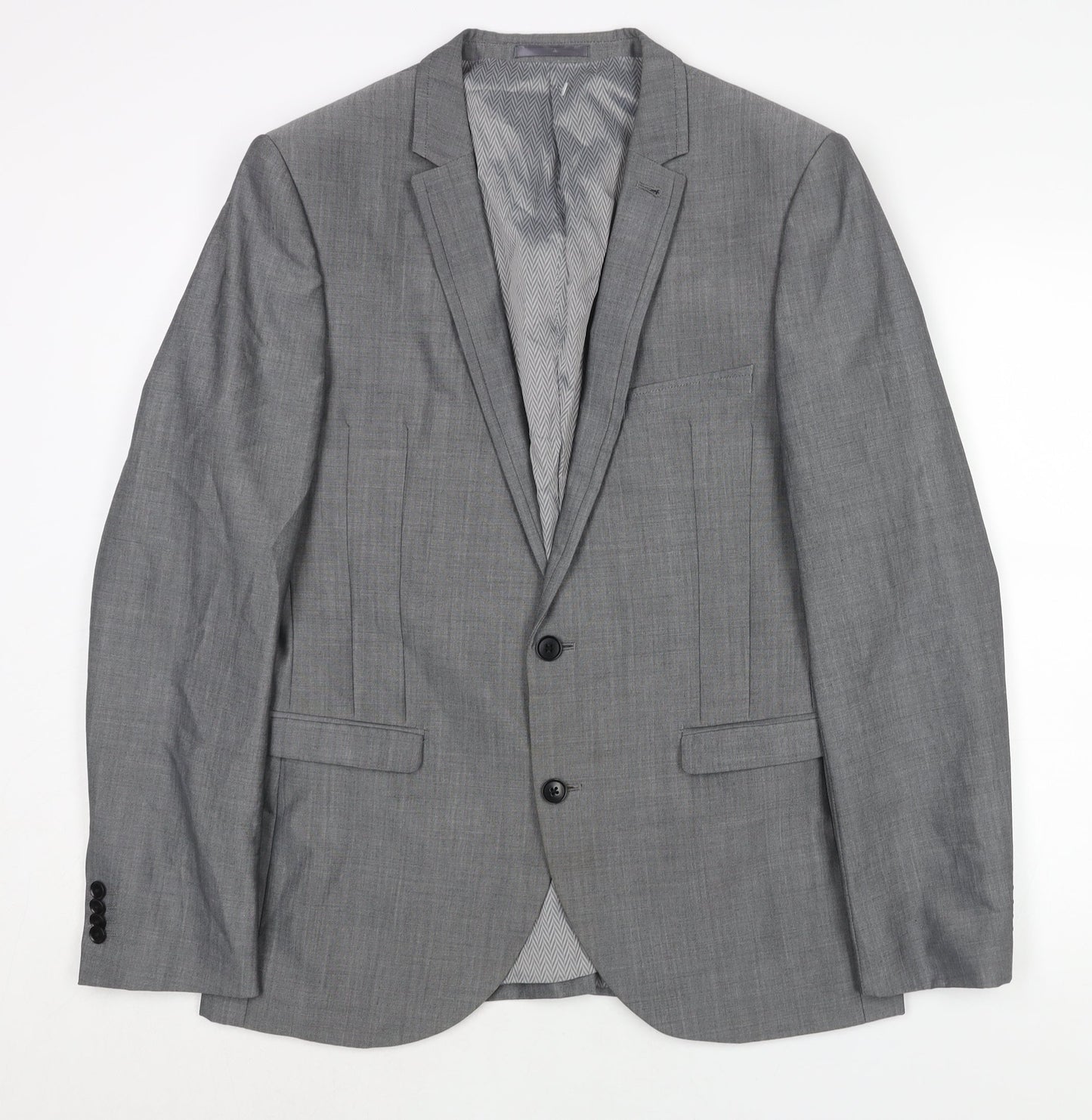 Mens UK Size 40 NEXT Regular Grey Suit Jacket