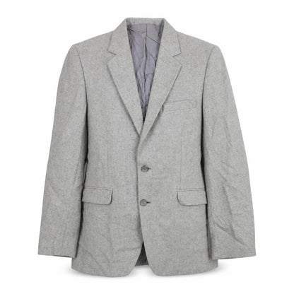 Falconry Mens Grey Wool Jacket Suit Jacket Size 38 Regular