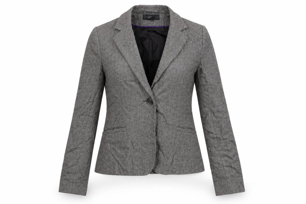 Womens UK Size 8 H&M Regular Grey Suit Jacket