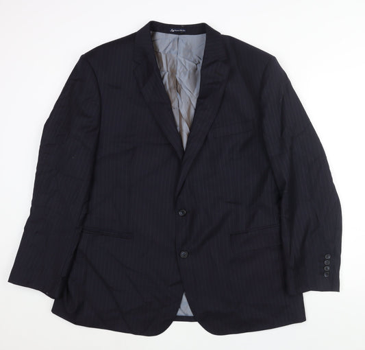 Mens UK Size 46 Samuel Windsor Regular Blue Suit Jacket