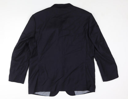 Mens UK Size 46 Samuel Windsor Regular Blue Suit Jacket