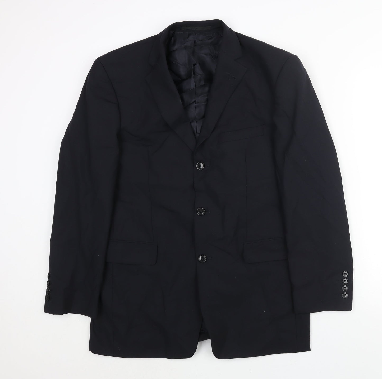 Mens UK Size 42 Benvenuto Regular Black Suit Jacket