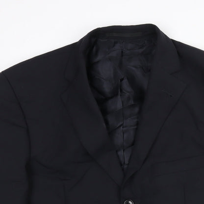 Mens UK Size 42 Benvenuto Regular Black Suit Jacket