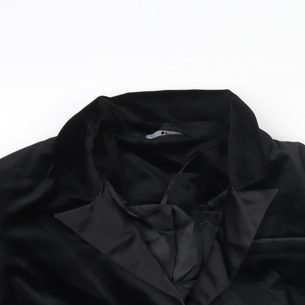 Very Womens Black Polyester Jacket Suit Jacket Size 10