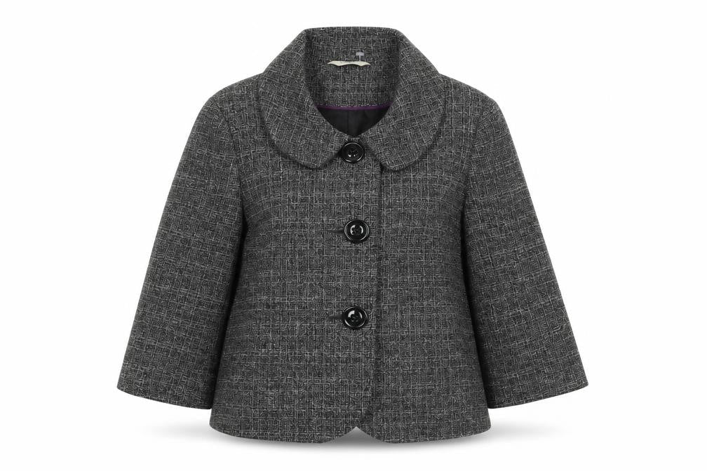 Womens UK Size 12 Editions Black Pea Coat