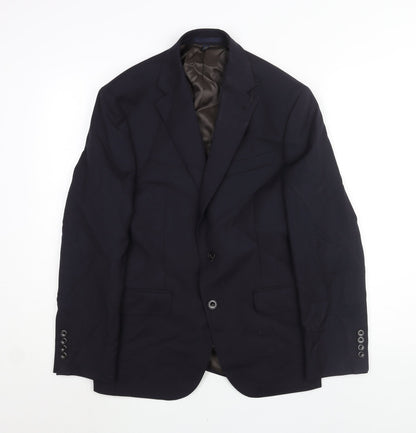 Mens UK Size 38 Marks and Spencer Regular Blue Suit Jacket