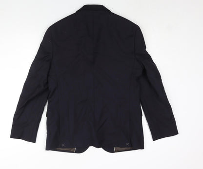Mens UK Size 38 Marks and Spencer Regular Blue Suit Jacket