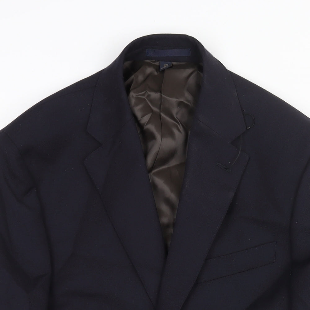 Mens UK Size 38 Marks and Spencer Regular Blue Suit Jacket