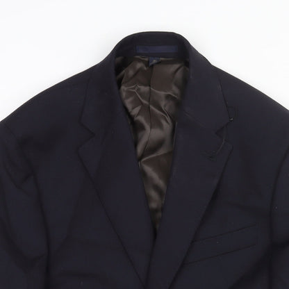 Mens UK Size 38 Marks and Spencer Regular Blue Suit Jacket