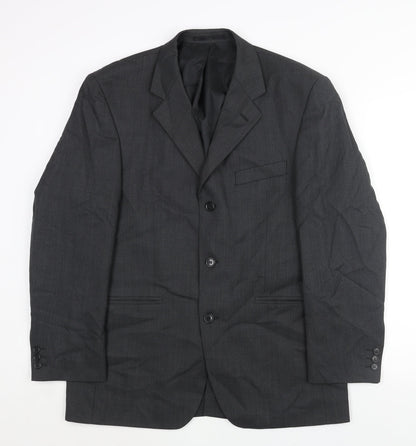 Mens UK Size 40 Burton Regular Grey Suit Jacket