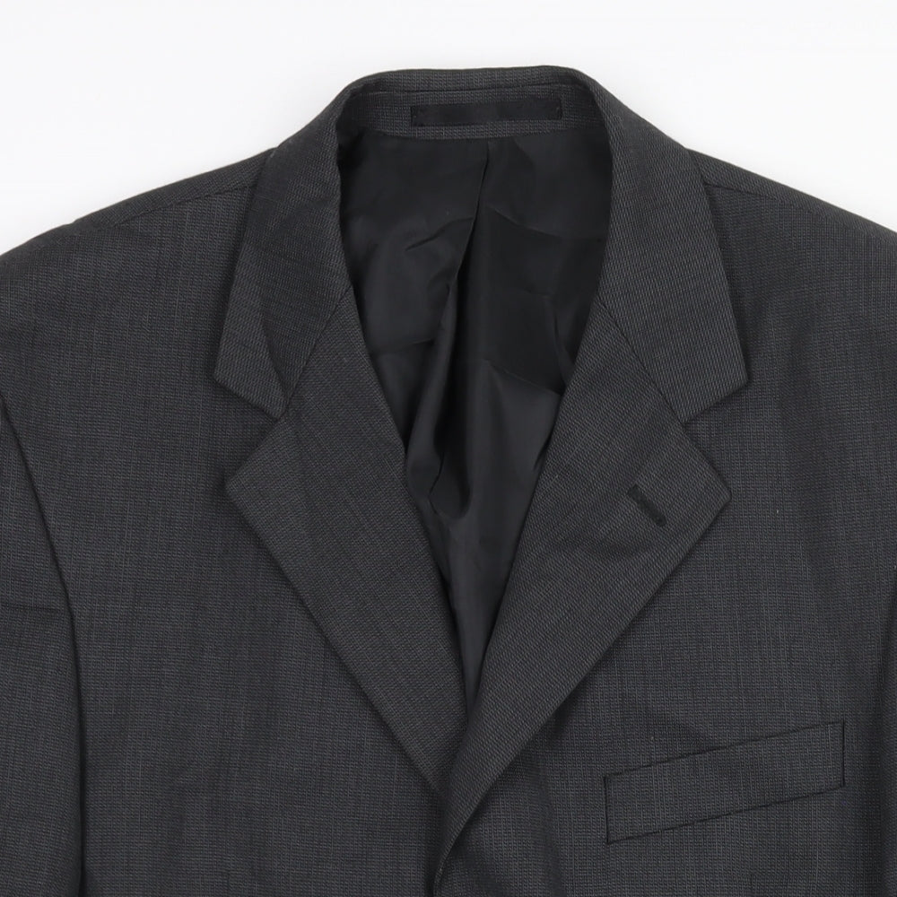 Mens UK Size 40 Burton Regular Grey Suit Jacket