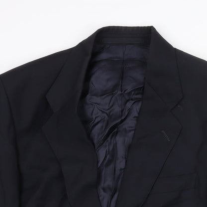Mens UK Size 38 St Michael Regular Blue Suit Jacket