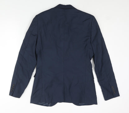 Mens UK Size 36 Topman Regular Blue Suit Jacket