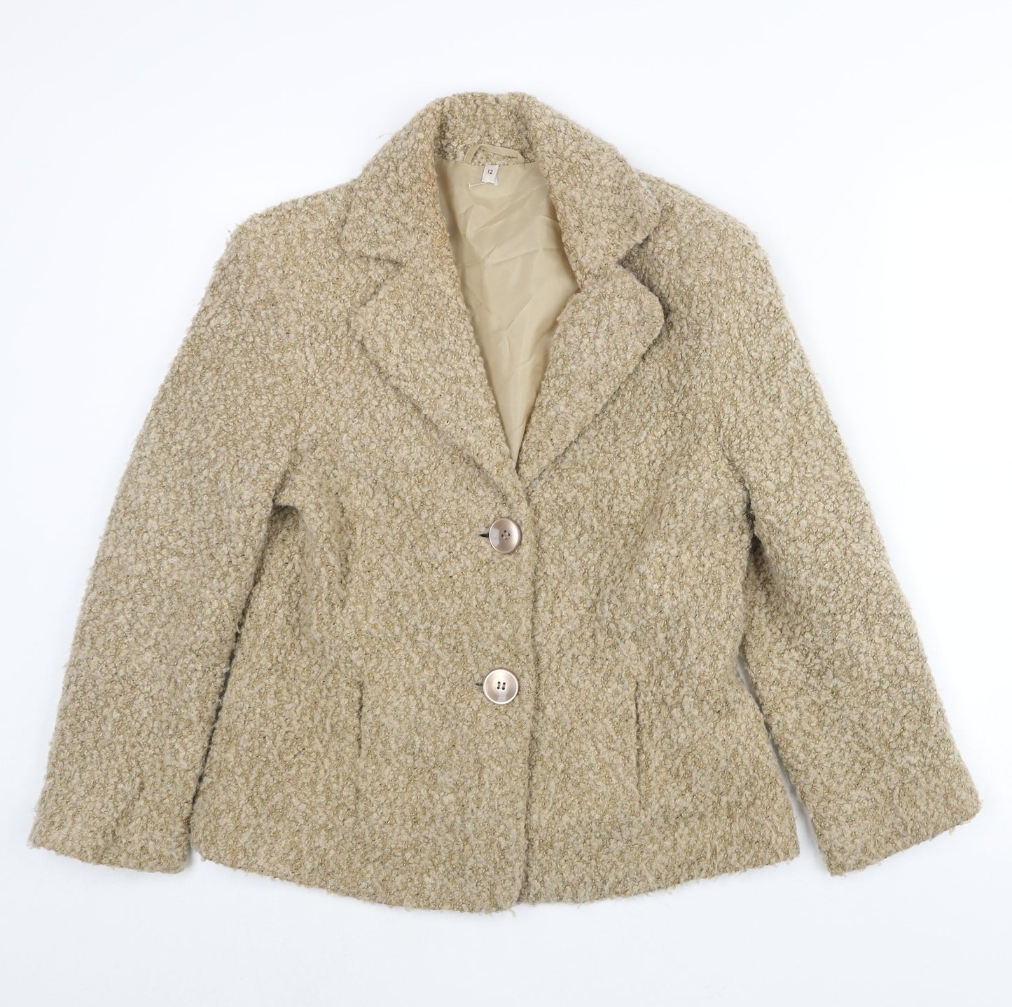 Womens UK Size 12 EWM Beige Jacket