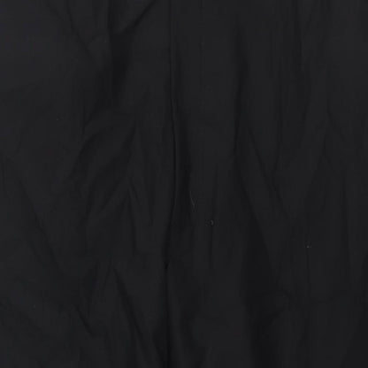 Marks and Spencer Mens Black Wool Dress Pants Trousers Size 44 in L29 in Regular Zip - Satin Side Tape