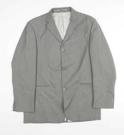 Mens UK Size 38 Wilson Regular Grey Suit Jacket