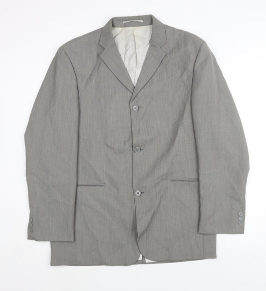 Mens UK Size 38 Wilson Regular Grey Suit Jacket