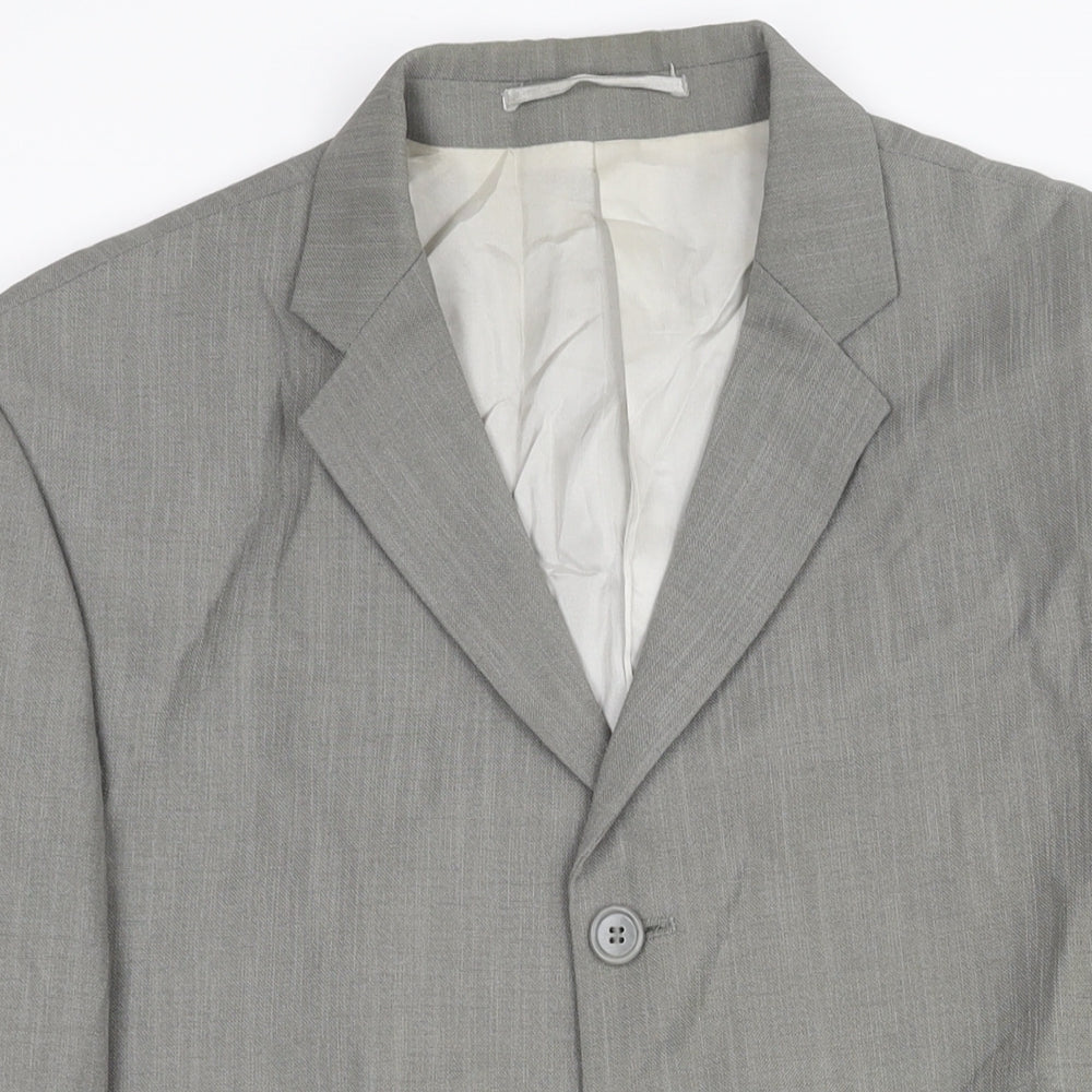 Mens UK Size 38 Wilson Regular Grey Suit Jacket