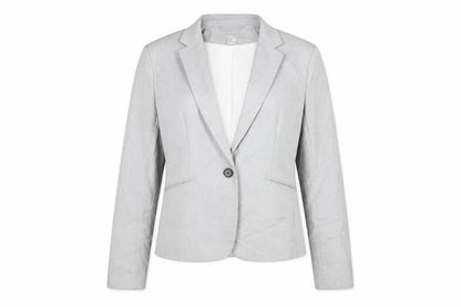 Womens UK Size 10 H&M Regular Grey Suit Jacket