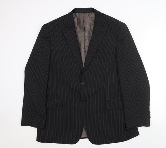 Mens UK Size 44 Marks and Spencer Regular Black Suit Jacket