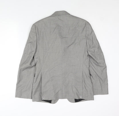 Mens UK Size 36 Burton Regular Grey Suit Jacket