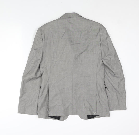 Mens UK Size 36 Burton Regular Grey Suit Jacket