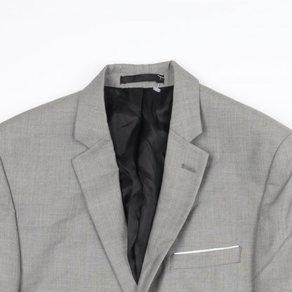 Mens UK Size 36 Burton Regular Grey Suit Jacket