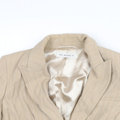 Womens UK Size 12 Planet Regular Beige Blazer