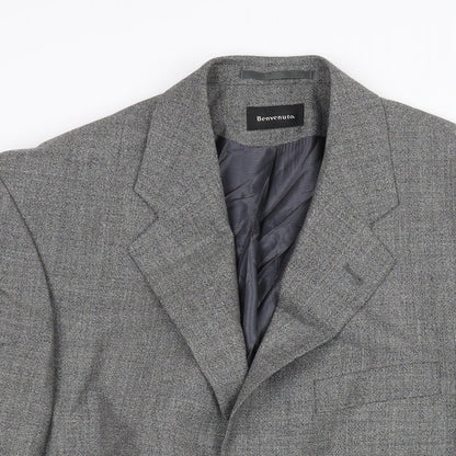 Mens UK Size 40 Benvenuto Regular Grey Suit Jacket