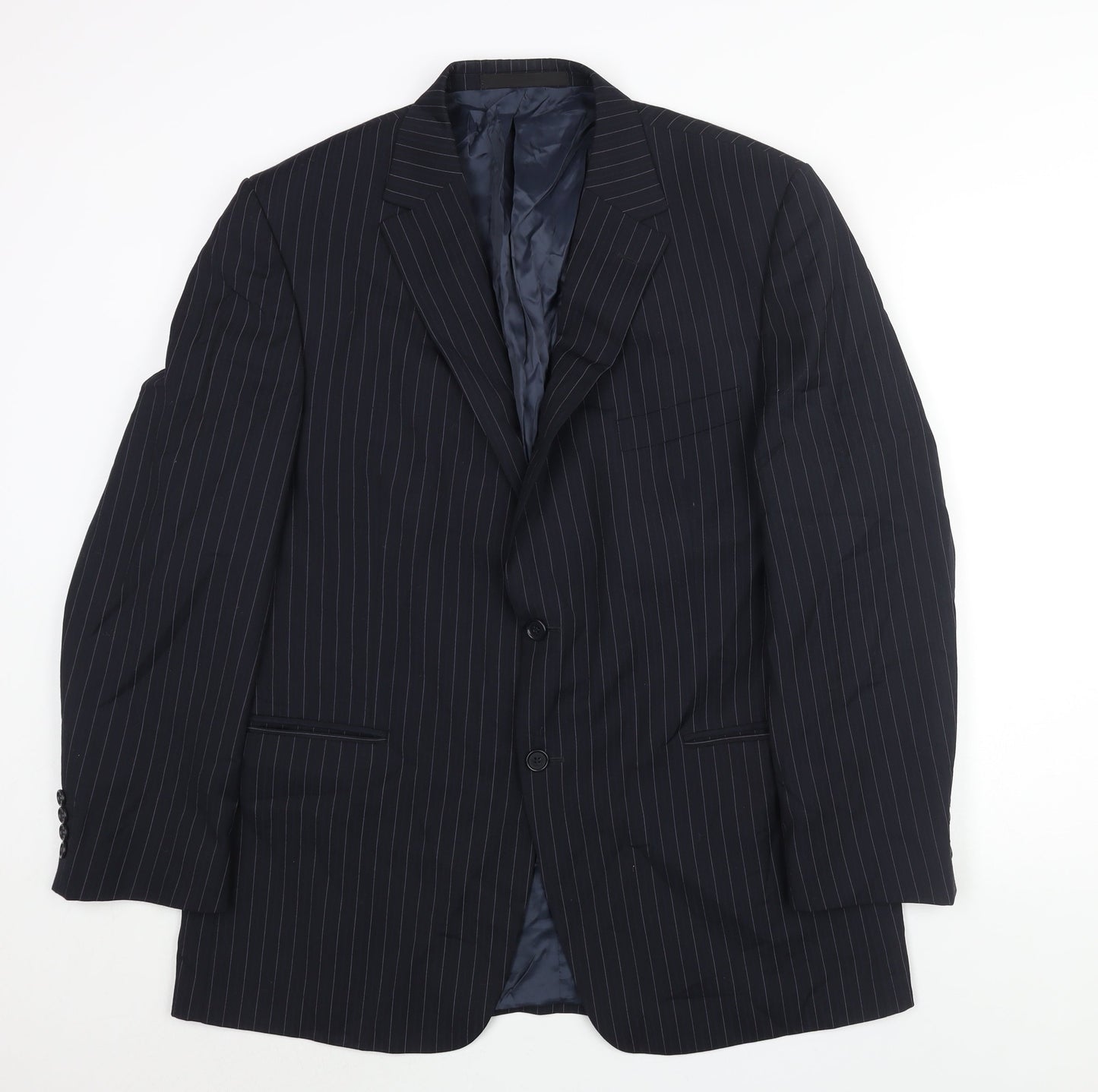 Mens UK Size 44 Marks and Spencer Regular Blue Suit Jacket