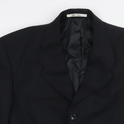 Mens UK Size 40 C&A Regular Black Suit Jacket